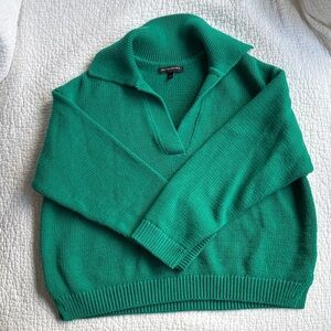 Banana Republic Factory green V-Neck Sweater